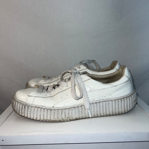 FENTY PUMA by Rihanna - Men's 12US Creepers - Glo White Patent Leather - RARE!!! - Picture 3 of 13